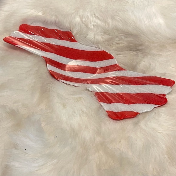 Peppermint Glass Candy Dish - Picture 4 of 6